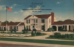 Colonial Motor Lodge Dallas, TX Postcard Postcard Postcard