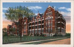 St. Paul's Sanatorium Dallas, TX Postcard Postcard Postcard