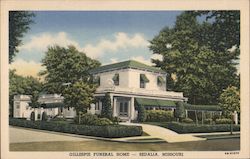 Gillespie Funeral Home Sedalia, MO Postcard Postcard Postcard