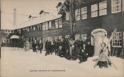 Winter Sports at Gardenside Postcard