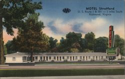 Motel Stratford Postcard