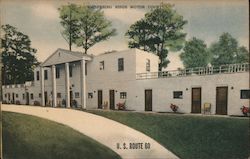 Whispering Winds Motor Court Postcard