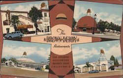 The Brown Derby Restaurants Los Angeles, CA Postcard Postcard Postcard