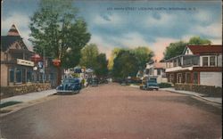 Main Street Looking North Postcard