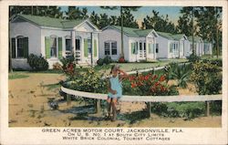 Green Acres Motor Court Jacksonville, FL Postcard Postcard Postcard