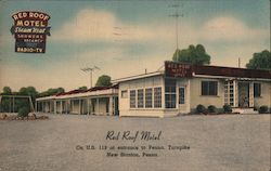 Red Roof Motel New Stanton, PA Postcard Postcard Postcard