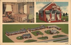 Wayside Motel Postcard