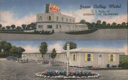 Green Valley Motel along US Route 13 Postcard