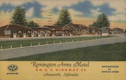 Remington Arms Motel Ainsworth, NE Postcard Postcard Postcard