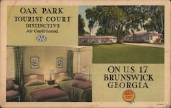 Oak Park Tourist Court, on U.S. 17 Postcard