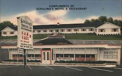 Schilling's Motel and Restaurant Postcard