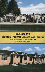 Walker's Modern Tourist Homes and Cabins Postcard