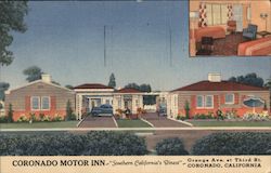 Coronado Motor Inn Postcard