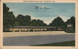 Carolina Motel on U.S. No. 1 Postcard