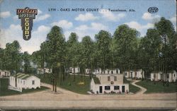 Lyn-Oaks Motor Court Tuscaloosa, AL Postcard Postcard Postcard