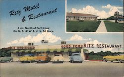 Ritz Motel and Restaurant Muldraugh, KY Postcard Postcard Postcard