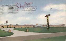 The Newer and Finer Skyliner Motel Postcard