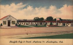 Stanfills Cafe and Court, Highway 71 Postcard