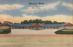 Murrie's Motel Zion, IL Postcard Postcard Postcard