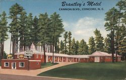 Brantley's Motel Concord, NC Postcard Postcard Postcard