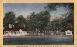 Cardinal Motor Court on U.S. Hwy. No 25 Postcard