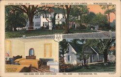 The Elms Inn Winchester, VA Postcard Postcard Postcard