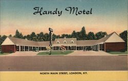 Handy Motel, North Main Street Postcard