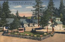 Gateway Motel on US Highway 97 at the South Gateway Postcard