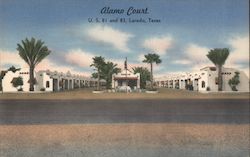 Alamo Court U.S. 81 and 83 Postcard