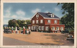 Island Park Restaurant on Highway Routes 11 and 22 Postcard