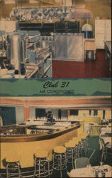 Club 31, Air Conditioned Postcard