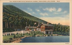 Toll House on Whiteface Mountain Highway from across Lake Stevens Postcard