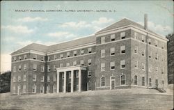 Bartlett Memorial Dormitory, Alfred University Postcard