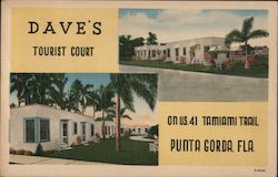 Dave's Tourist Court Punta Gorda, FL Postcard Postcard Postcard