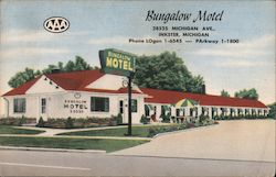 Bungalow Motel Postcard