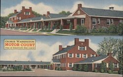 George Washington Motor Court Fredericksburg, VA Postcard Postcard Postcard