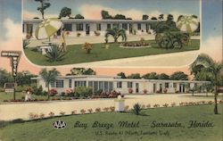 Bay Breeze Motel Postcard