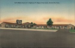 Carl's Motor Court Postcard