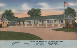 Carey's Motel Postcard