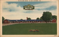 Syl-Va-Lane Motel Sylvania, GA Postcard Postcard Postcard