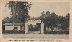 Shady Park Auto Camp Postcard