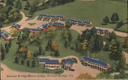 Natural Bridge Motor Lodge Postcard