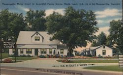 Thomasville Motor Court in Beautiful Pecan Grove Postcard