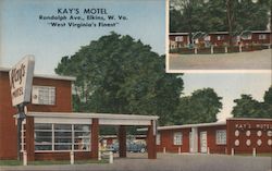 Kay's Motel Elkins, WV Postcard Postcard 
