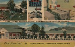 Plaza Motor Court Roanoke, VA Postcard Postcard Postcard