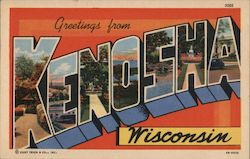 Greetings from Kenosha, Wisconsin Postcard Postcard Postcard