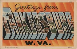 Greetings from Parkersburg wV Postcard