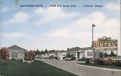 Maywood Motel Portland, OR Postcard Postcard Postcard