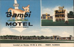 Bambi Motel Postcard