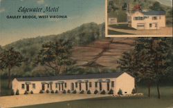 Edgewater Motel Gauley Bridge, WV Postcard Postcard Postcard